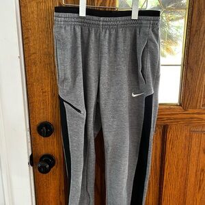 Nike Kids Gray and Black Sweatpants